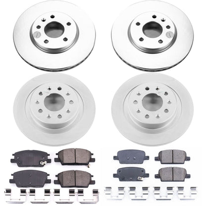 PowerStop Front & Rear Z17 Evolution Geomet Coated Brake Kit | Chevrolet Malibu (16-18) (CRK7567)