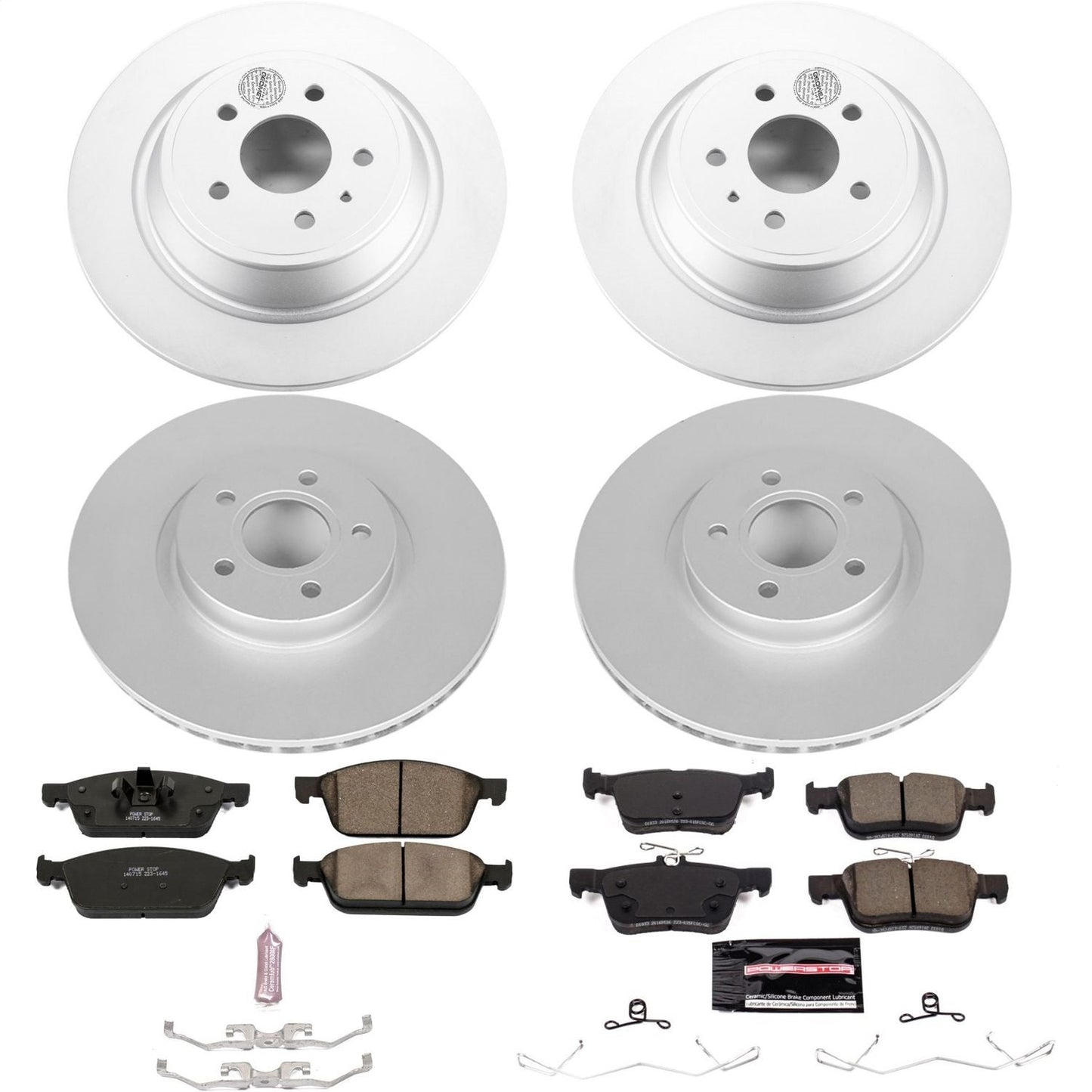 PowerStop Front & Rear Z23 Evolution Sport Coated Brake Kit | Ford Escape (17-19) (CRK7570)