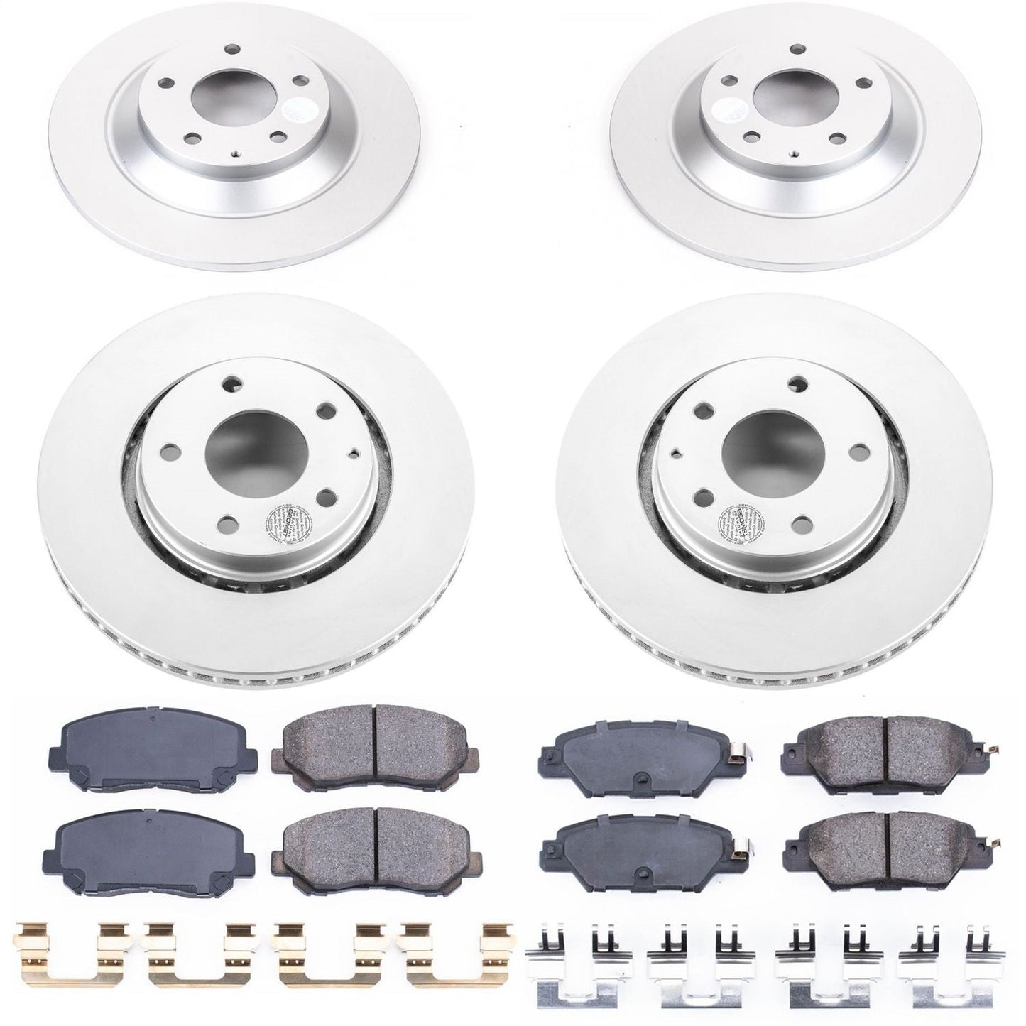 PowerStop Front & Rear Z17 Evolution Geomet Coated Brake Kit | Mazda CX-5 (16-18) (CRK7609)