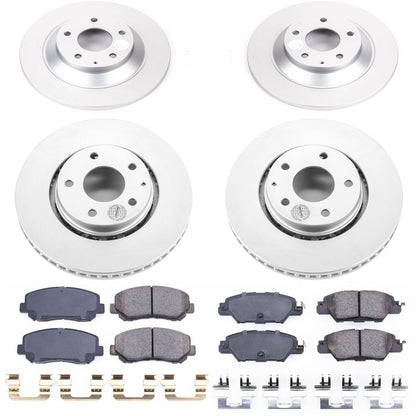 PowerStop Front & Rear Z17 Evolution Geomet Coated Brake Kit | Mazda CX-5 (16-18) (CRK7609)