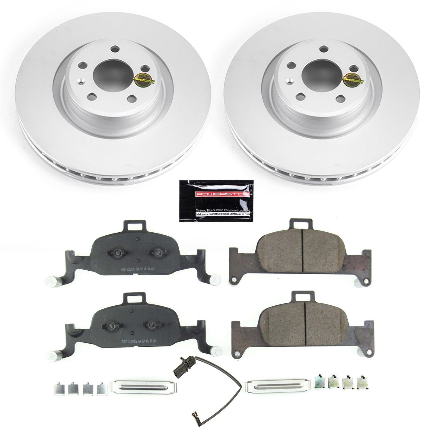 PowerStop Z23 Evolution Sport Coated Front Brake Kit | Audi A4 (17-19) (CRK7648)