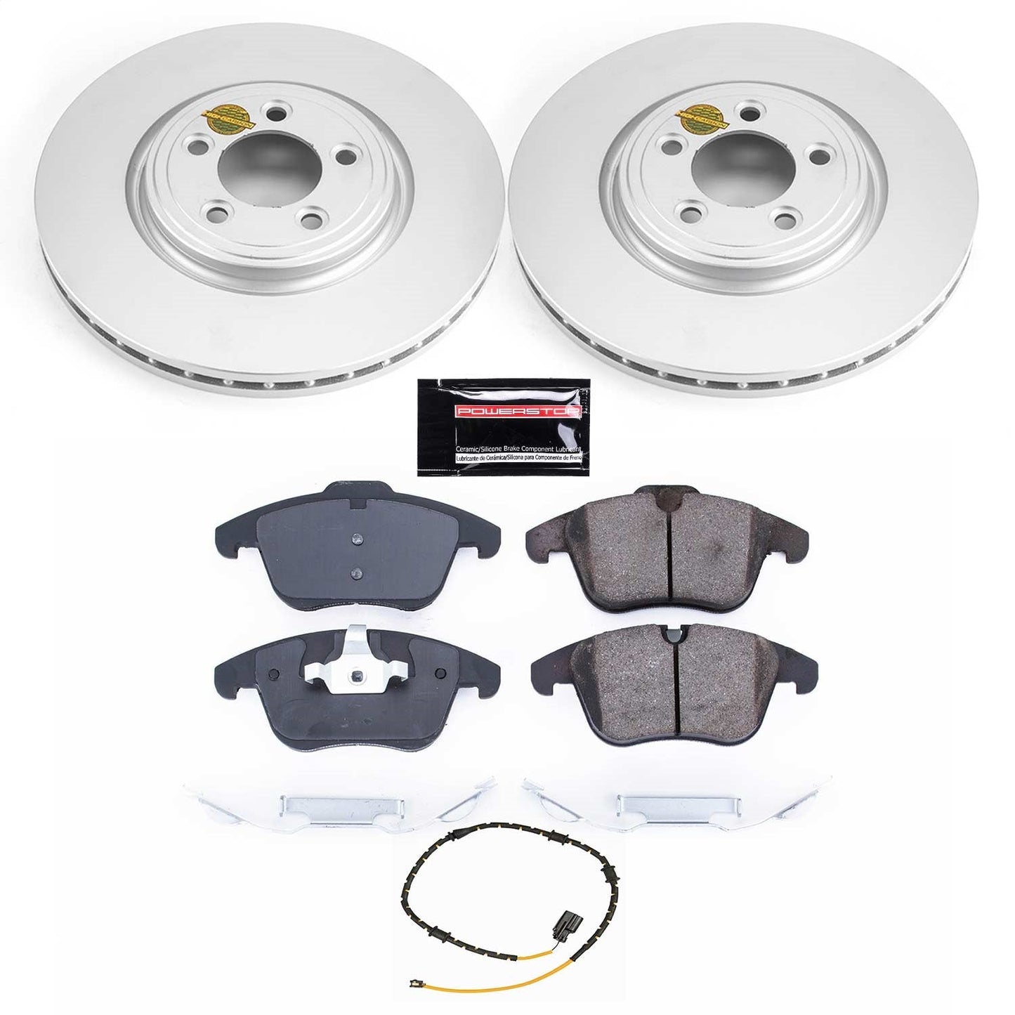 PowerStop Z23 Evolution Sport Coated Front Brake Kit | Jaguar XF (13-15) (CRK7680)