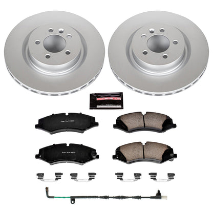 PowerStop Front Z23 Evolution Sport Coated Brake Kit | Land Rover LR4 (11-16) (CRK7683)