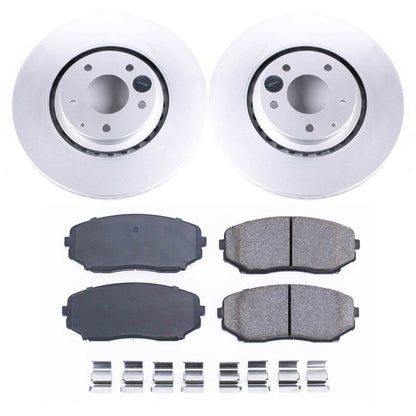 PowerStop Front Z17 Evolution Geomet Coated Brake Kit | Mazda CX-9 (16-18) (CRK7690)