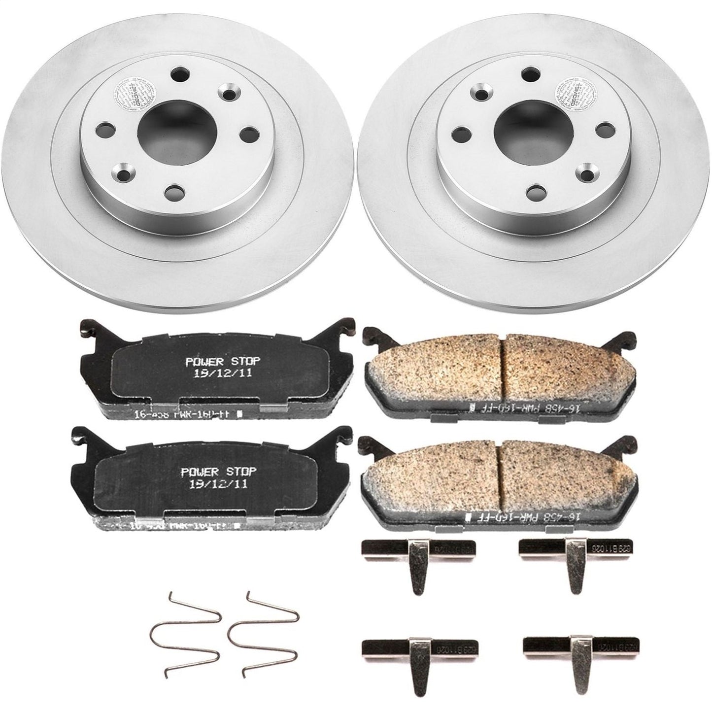 PowerStop Rear Z17 Evolution Geomet Coated Brake Kit | Ford Escort (91-96) (CRK770)