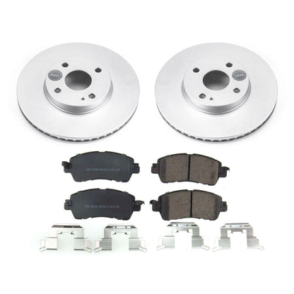 PowerStop Front Z17 Evolution Geomet Coated Brake Kit | Scion iA 2016 (CRK7700)