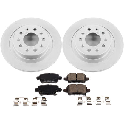 PowerStop Rear Z17 Evolution Geomet Coated Brake Kit | Chevrolet Equinox (18) (CRK7721)