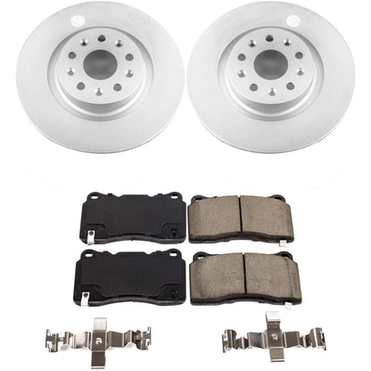 PowerStop Front Z17 Evolution Geomet Coated Brake Kit | Cadillac CT6 (16-17) (CRK7777)