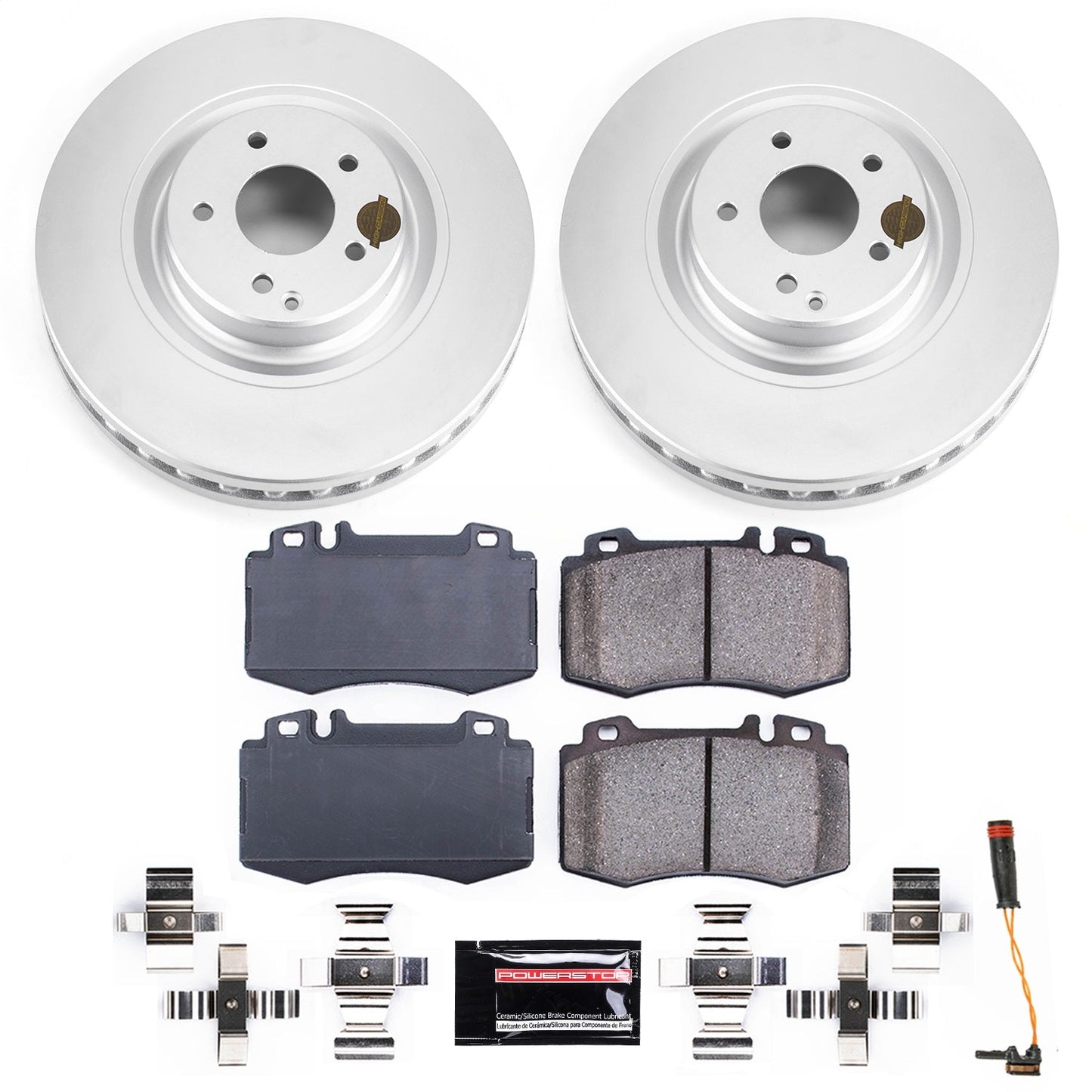PowerStop Front Z23 Evolution Sport Coated Brake Kit | Mercedes-Benz CLK500 (03-06) (CRK7788)