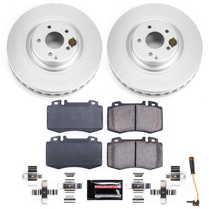 PowerStop Front Z23 Evolution Sport Coated Brake Kit | Mercedes-Benz CLK500 (03-06) (CRK7788)