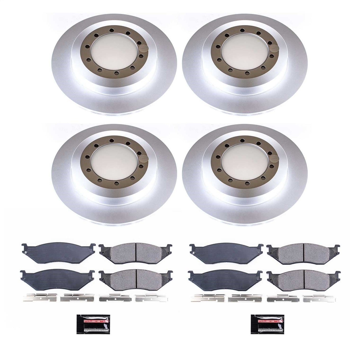 PowerStop Front & Rear Z17 Coated Brake Kit | Ford F53 (99-01) (CRK7820)