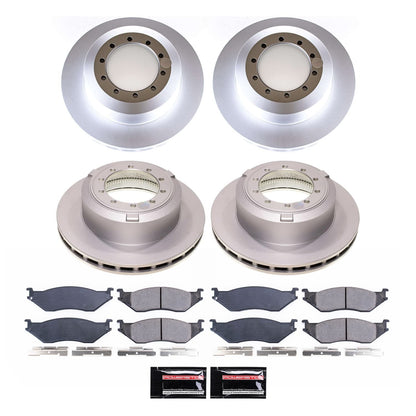 PowerStop Front & Rear Z17 Coated Brake Kit | Ford F53 (01-07) (CRK7821)