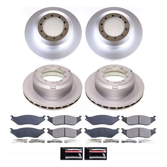 PowerStop Front & Rear Z17 Coated Brake Kit | Ford F53 (01-07) (CRK7821)