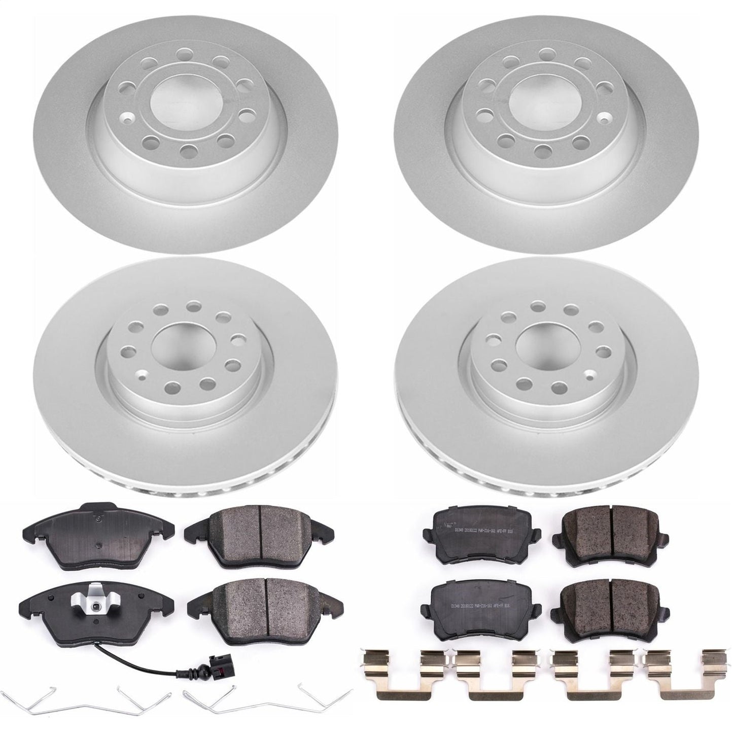 PowerStop Front & Rear Z23 Evolution Sport Coated Brake Kit | Volkswagen CC (09-17) (CRK7836)