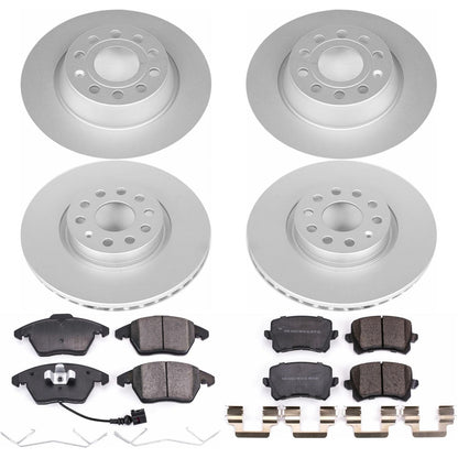 PowerStop Front & Rear Z23 Evolution Sport Coated Brake Kit | Volkswagen CC (09-17) (CRK7836)