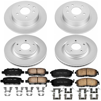 PowerStop Front & Rear Z17 Evolution Geomet Coated Brake Kit | Nissan Altima (07-10) (CRK7865)