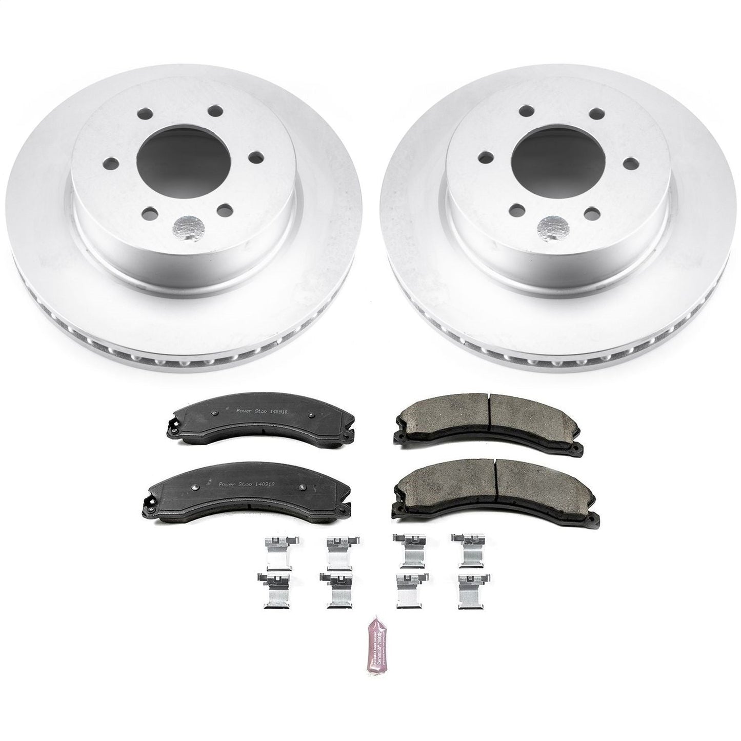 PowerStop Front Z17 Coated Brake Kit | Nissan Titan XD (16-22) (CRK7875)