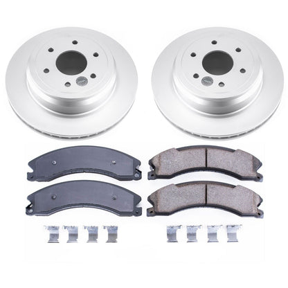 PowerStop Rear Z17 Evolution Geomet Coated Brake Kit | Nissan Titan XD (16-18) (CRK7877)