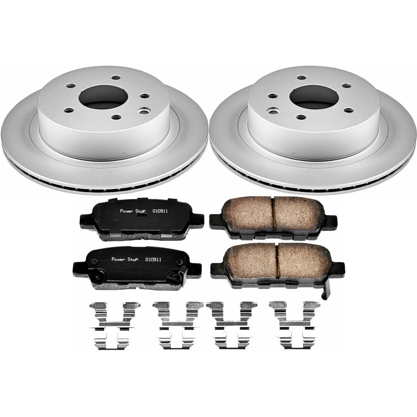 PowerStop Rear Geomet Coated Brake Kit | Nissan Juke (14-17) (CRK7881)