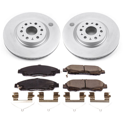 PowerStop Z17 Evolution Geomet Coated Front Brake Kit | Cadillac XT5 (17-18) (CRK7883)