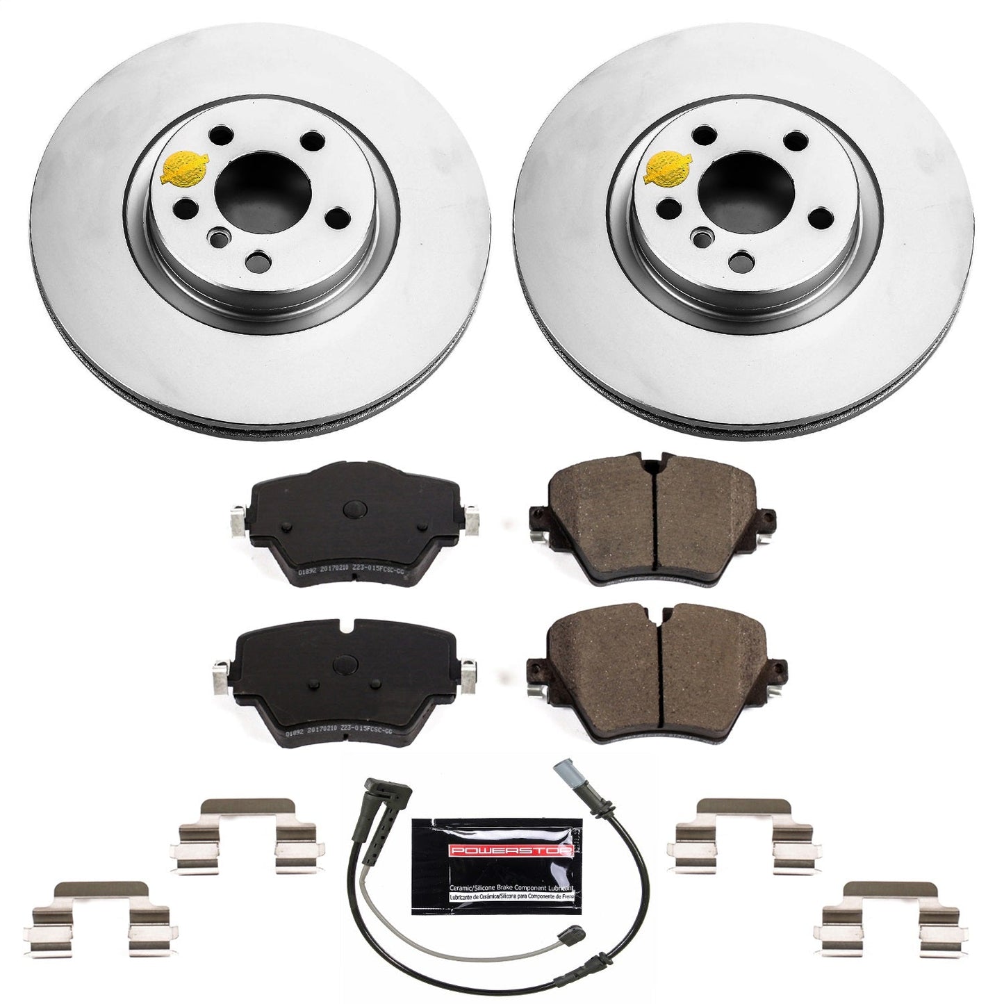 PowerStop Front Z23 Evolution Sport Coated Brake Kit | BMW X1 (16-19) (CRK7888)