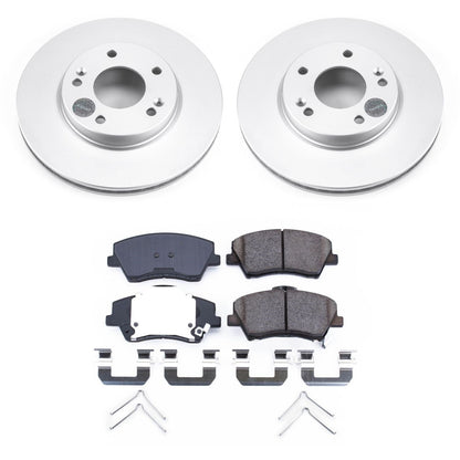 PowerStop Front Z17 Evolution Geomet Coated Brake Kit | Hyundai Ioniq (17-19) (CRK7893)