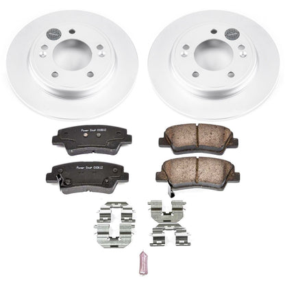 PowerStop Rear Z17 Evolution Geomet Coated Brake Kit | Hyundai Elantra (17-19) (CRK7904)