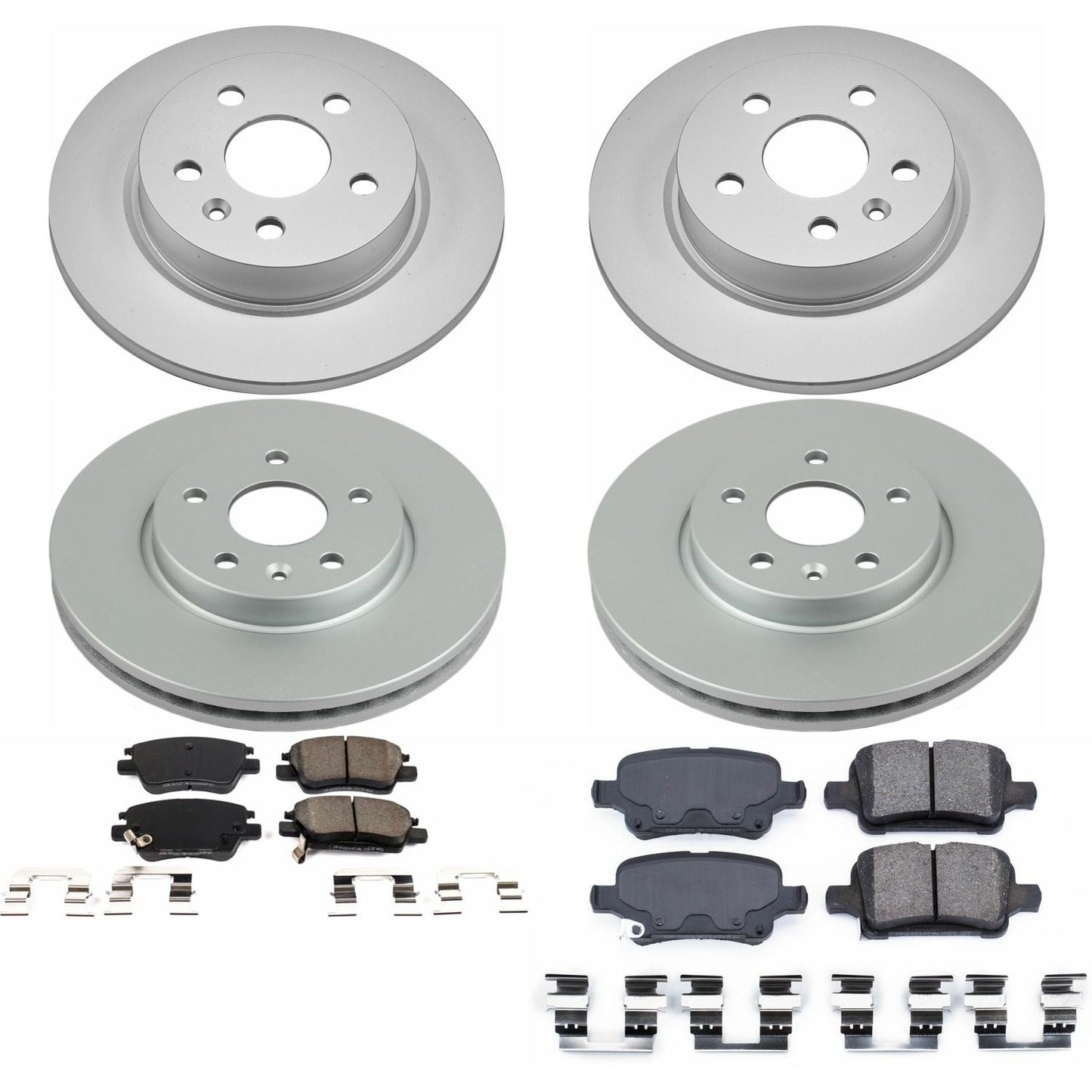 PowerStop Front & Rear Z17 Evolution Geomet Coated Brake Kit | Chevrolet Cruze (16) (CRK7907)