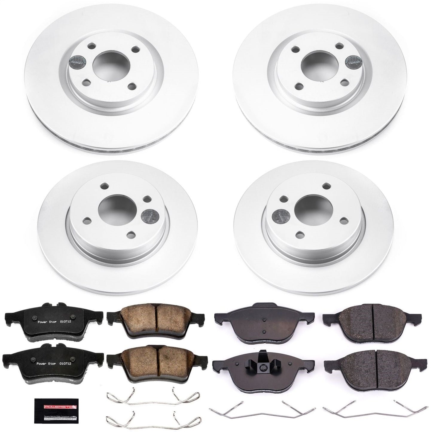 PowerStop Front & Rear Z17 Evolution Geomet Coated Brake Kit | Ford EcoSport (18) (CRK7910)
