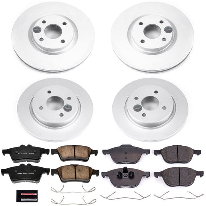 PowerStop Front & Rear Z17 Evolution Geomet Coated Brake Kit | Ford EcoSport (18) (CRK7911)