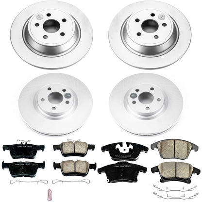 PowerStop Front & Rear Z17 Evolution Geomet Coated Brake Kit | Lincoln MKZ (17-19) (CRK7912)