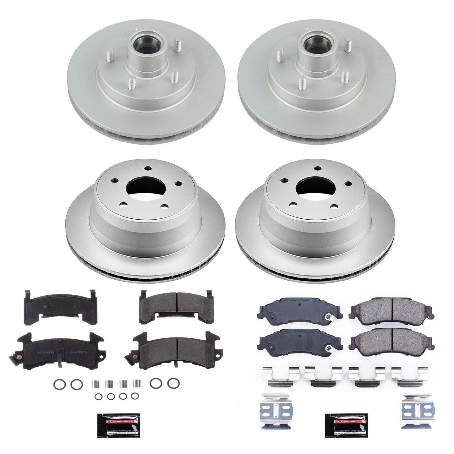 PowerStop Front & Rear Z17 Evolution Geomet Coated Brake Kit | Chevrolet S10 (98-03) (CRK7913)