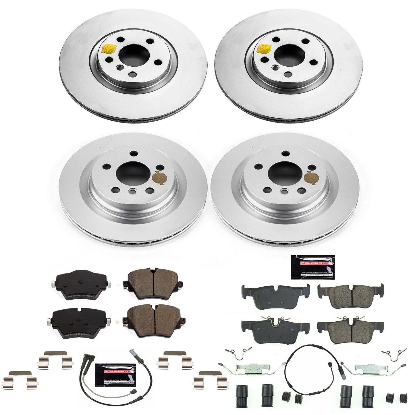 PowerStop Front & Rear Z23 Evolution Sport Coated Brake Kit | BMW X1 (16-19) (CRK7916)
