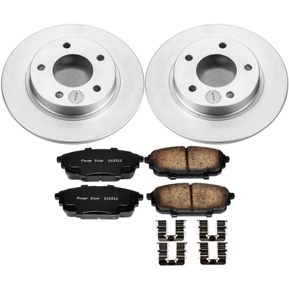 PowerStop Rear Z17 Evolution Geomet Coated Brake Kit | Mazda Protege (01-03) (CRK792)