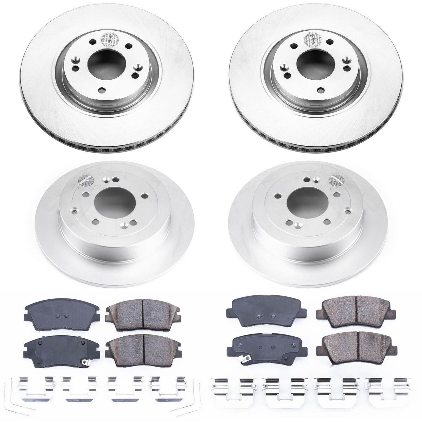 PowerStop Front & Rear Z17 Evolution Geomet Coated Brake Kit | Kia Sportage (17-19) (CRK7920)