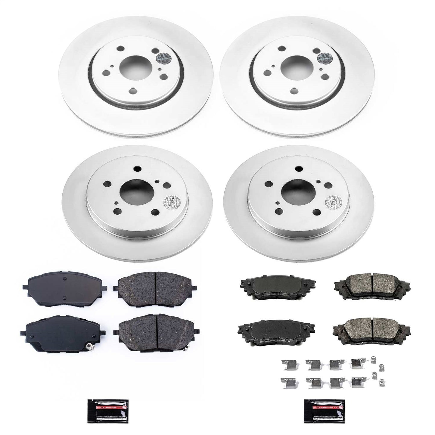 PowerStop Front & Rear Z17 Evolution Geomet Coated Brake Kit | Toyota C-HR (18-19) (CRK7925)