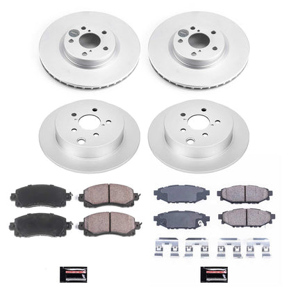 PowerStop Front & Rear Z17 Evolution Geomet Coated Brake Kit | Subaru Impreza (17-19) (CRK7926)