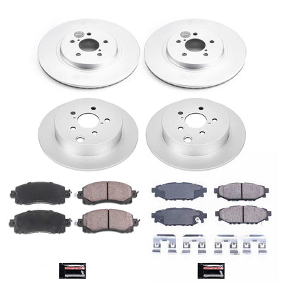 PowerStop Front & Rear Z17 Evolution Geomet Coated Brake Kit | Subaru Crosstrek (18) (CRK7927)