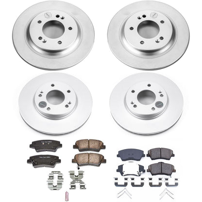 PowerStop Front & Rear Z17 Evolution Geomet Coated Brake Kit | Hyundai Ioniq (17) (CRK7928)