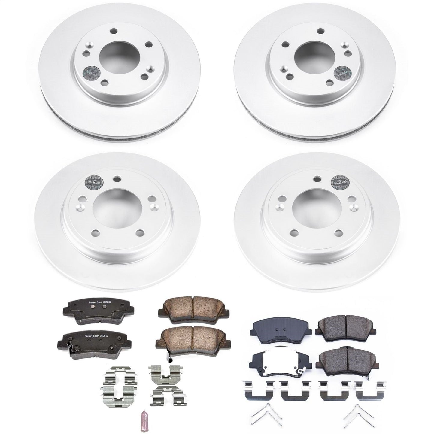 PowerStop Front & Rear Z17 Evolution Geomet Coated Brake Kit | Hyundai Ioniq (17) (CRK7929)