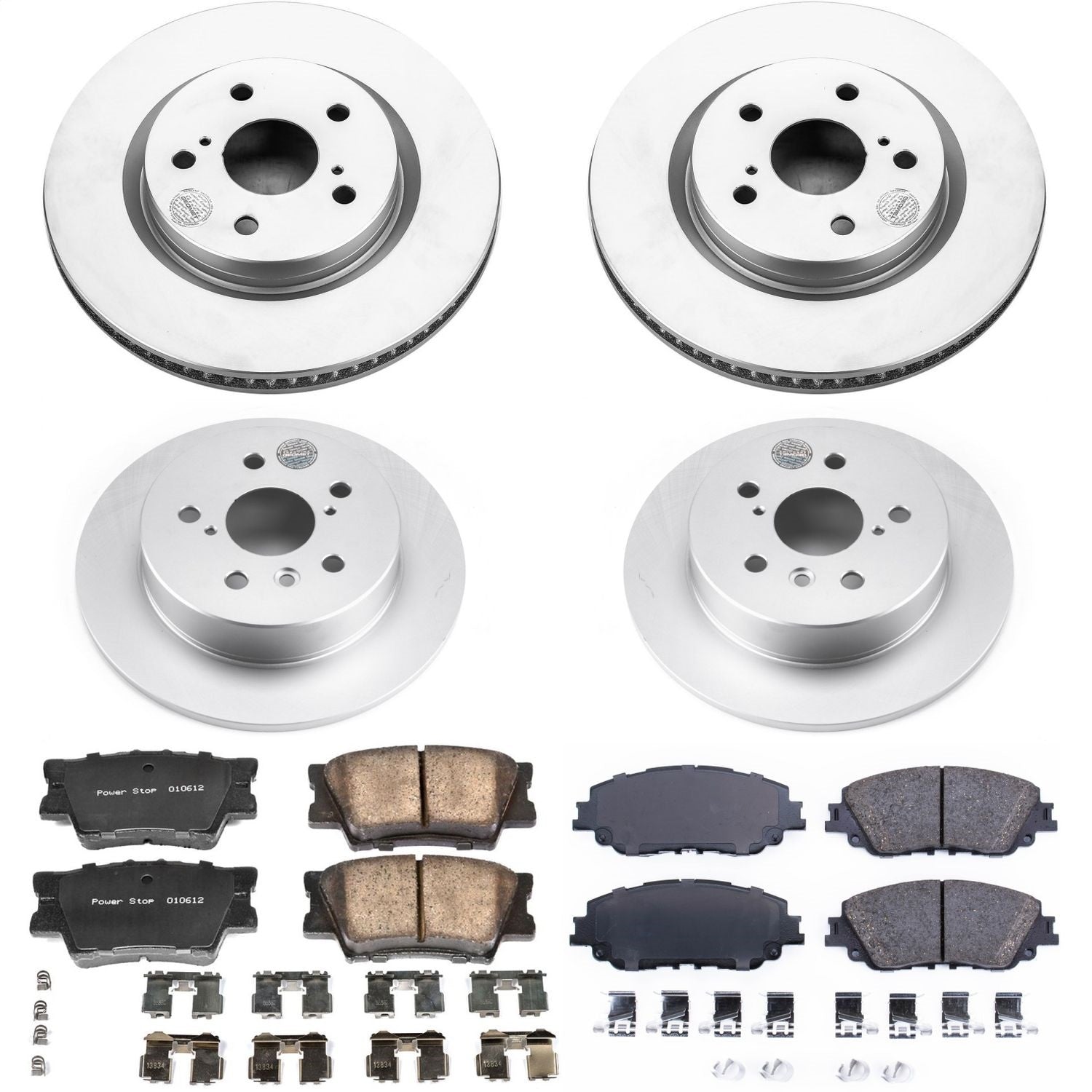 PowerStop Front & Rear Z17 Evolution Geomet Coated Brake Kit | Toyota Camry (18-19) (CRK7931)