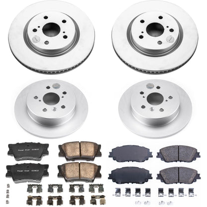 PowerStop Front & Rear Z17 Evolution Geomet Coated Brake Kit | Toyota Camry (18-19) (CRK7931)