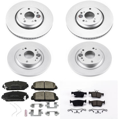 PowerStop Front & Rear Z17 Evolution Geomet Coated Brake Kit | Honda Civic (17-19) (CRK7935)