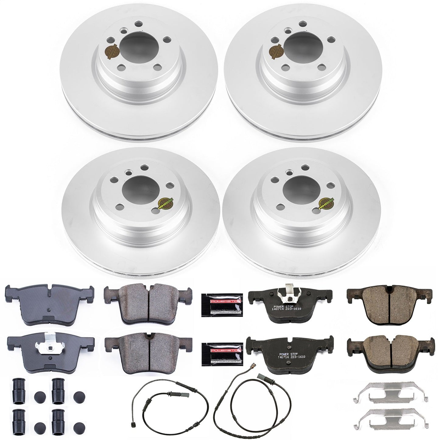 PowerStop Front & Rear Z23 Evolution Sport Coated Brake Kit | BMW 328i xDrive (15) (CRK7936)