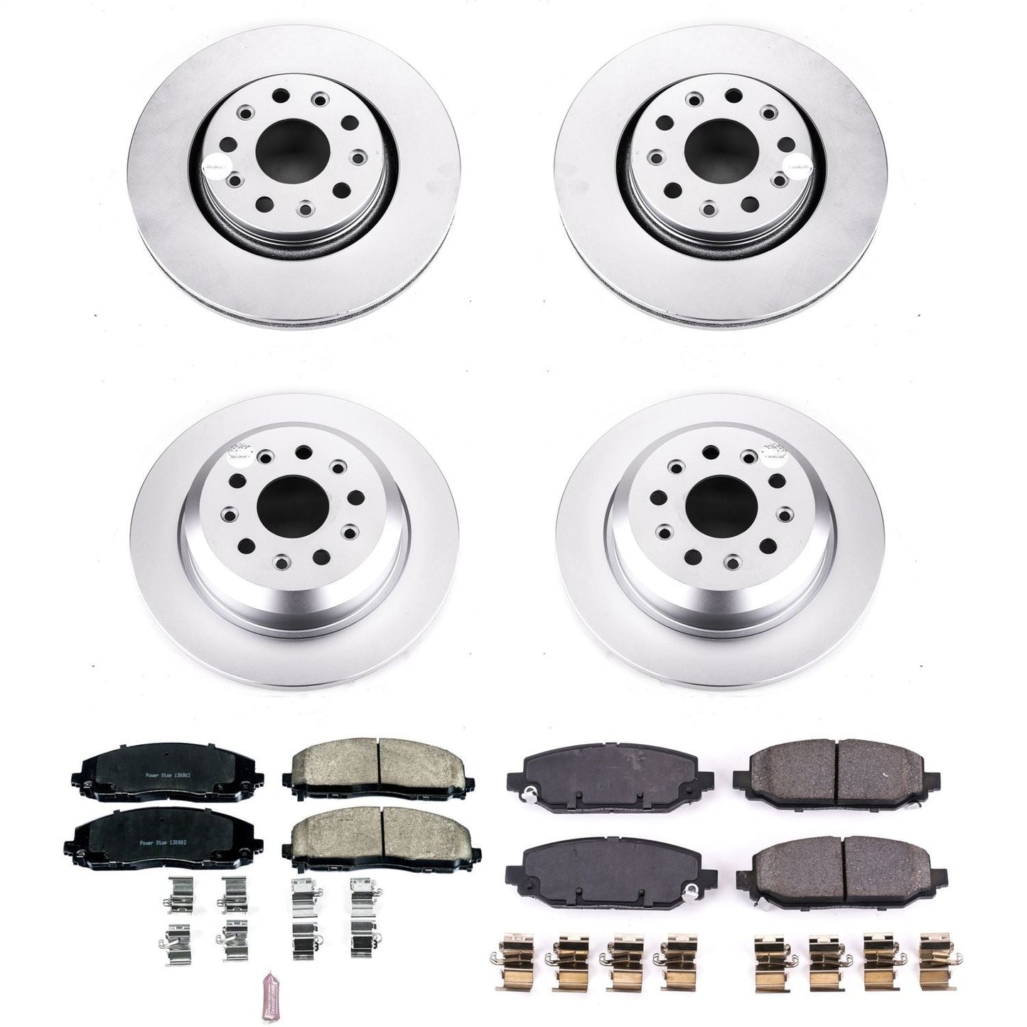 PowerStop Front & Rear Z17 Evolution Geomet Coated Brake Kit | Jeep Wrangler (18-19) (CRK7938)