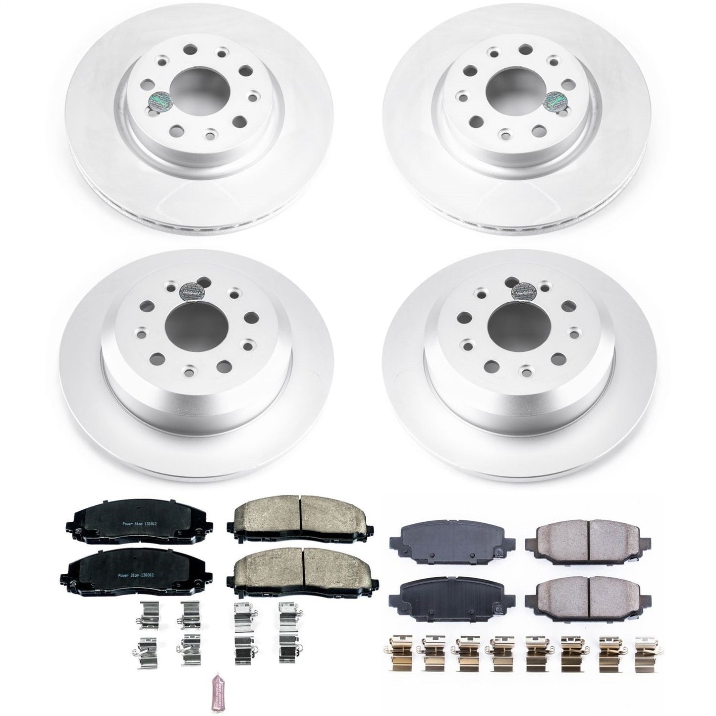 PowerStop Front & Rear Z17 Evolution Geomet Coated Brake Kit | Jeep Wrangler (18-19) (CRK7939)
