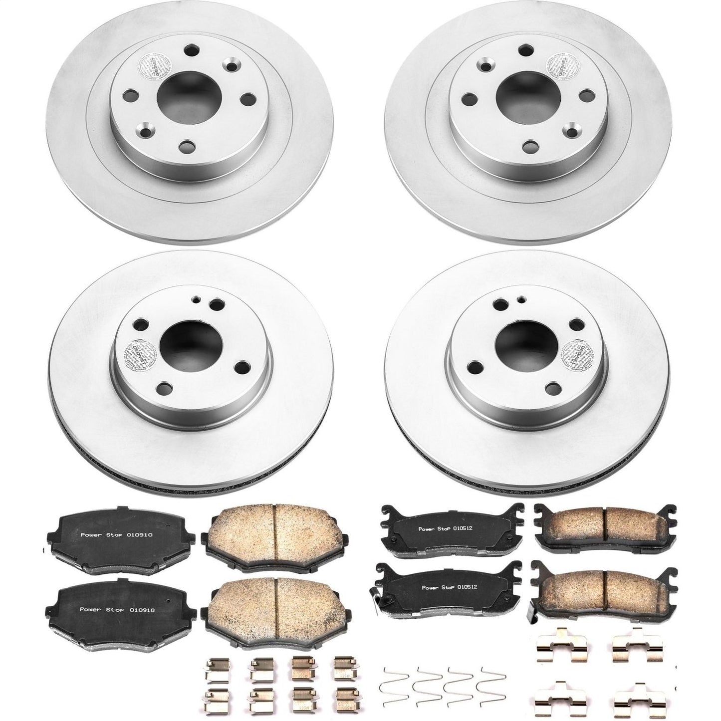 PowerStop Front & Rear Z17 Evolution Geomet Coated Brake Kit | Mazda Miata (94-97) (CRK794)