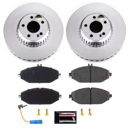 PowerStop Z23 Evolution Sport Coated Front Brake Kit | Mercedes-Benz C300 (17-18) (CRK7963)
