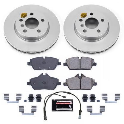 PowerStop Front Z23 Evolution Sport Coated Brake Kit | Mini Cooper (14-16) (CRK7977)