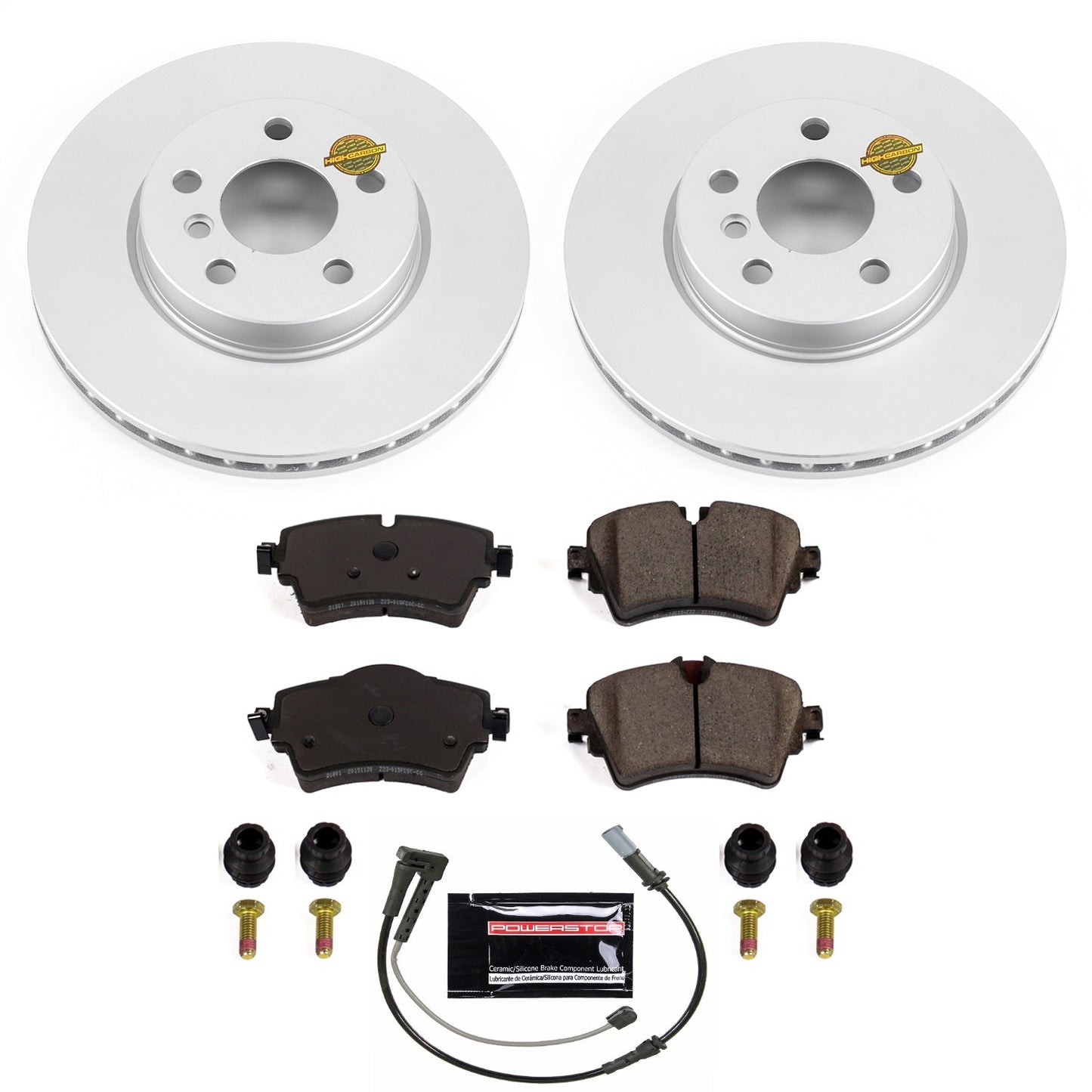 PowerStop Z23 Evolution Sport Coated Front Brake Kit | Mini Cooper Clubman (16-18) (CRK7979)